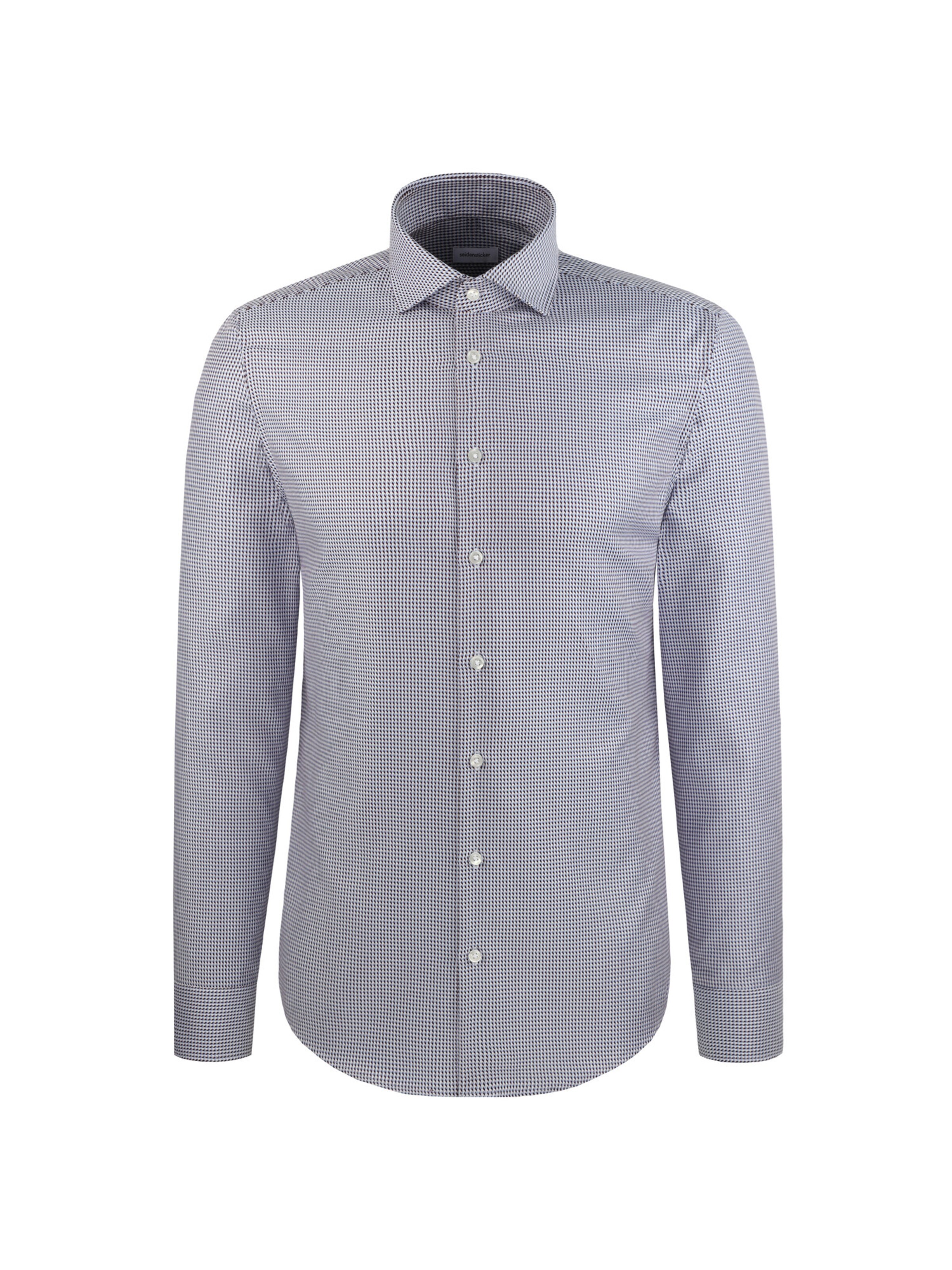 SEIDENSTICKER Chemise business 'Schwarze Rose' en bleu clair / bordeaux / blanc, Vue avec produit