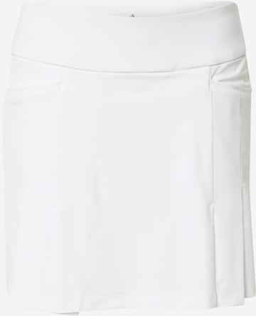 adidas Golf Athletic Skorts in White: front