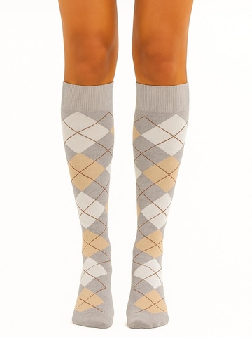 Lycille Kniestrümpfe in Grau: Vorderseite