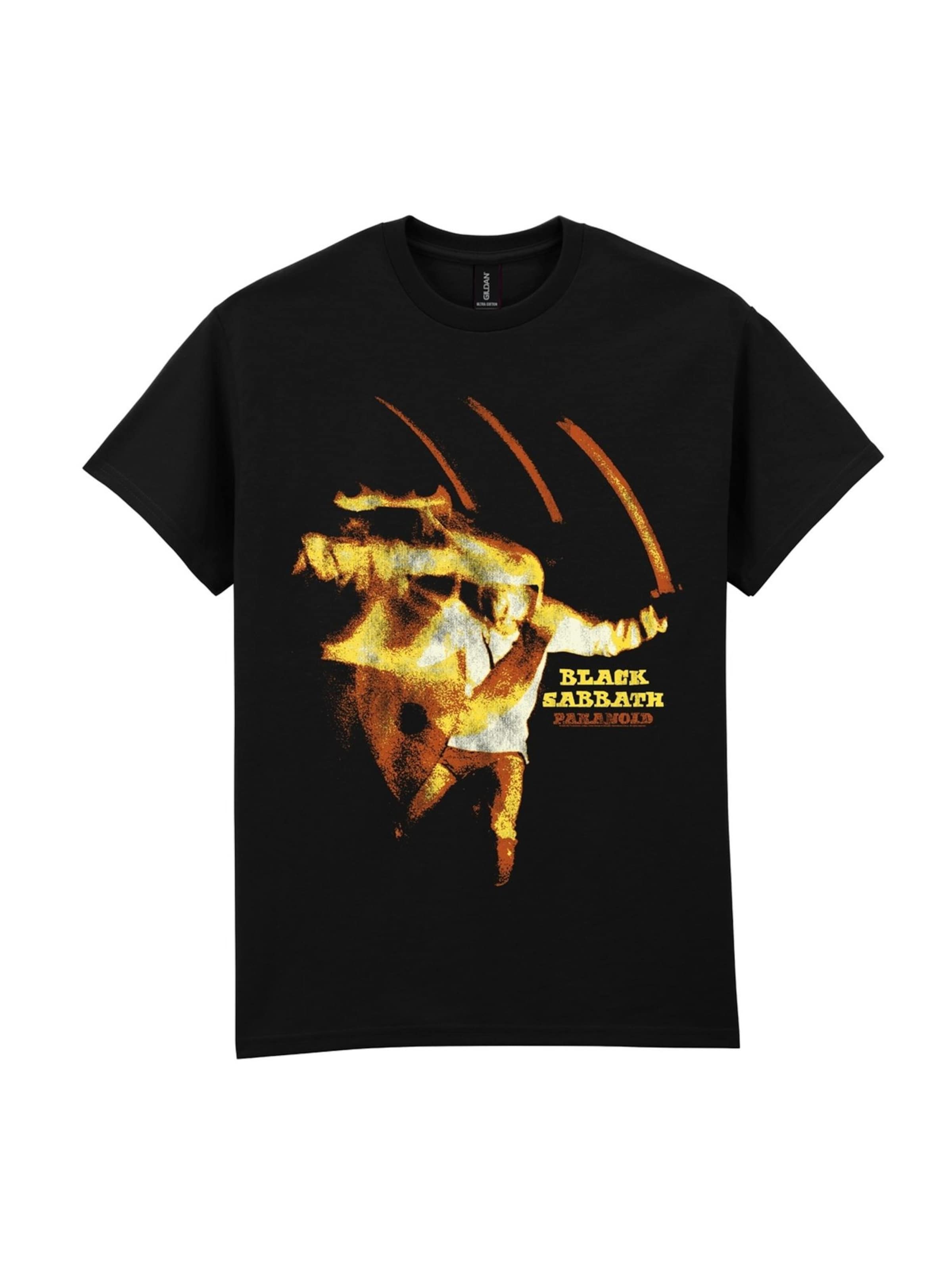BLACK SABBATH Shirt 'Paranoid' in Black: front