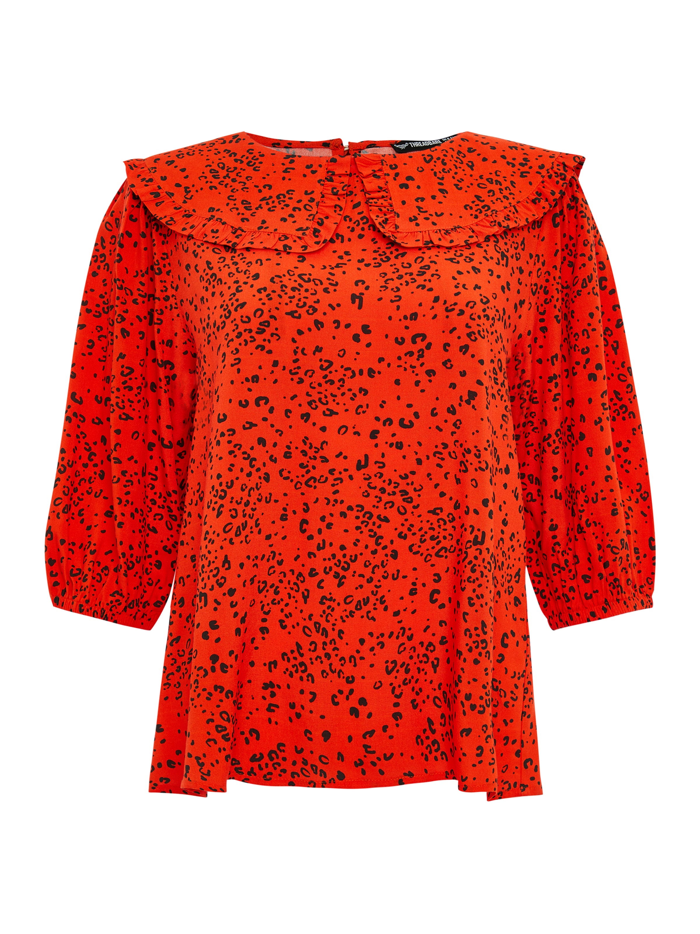 Threadbare Bluse 'Humbug' in Rot: Vorderseite