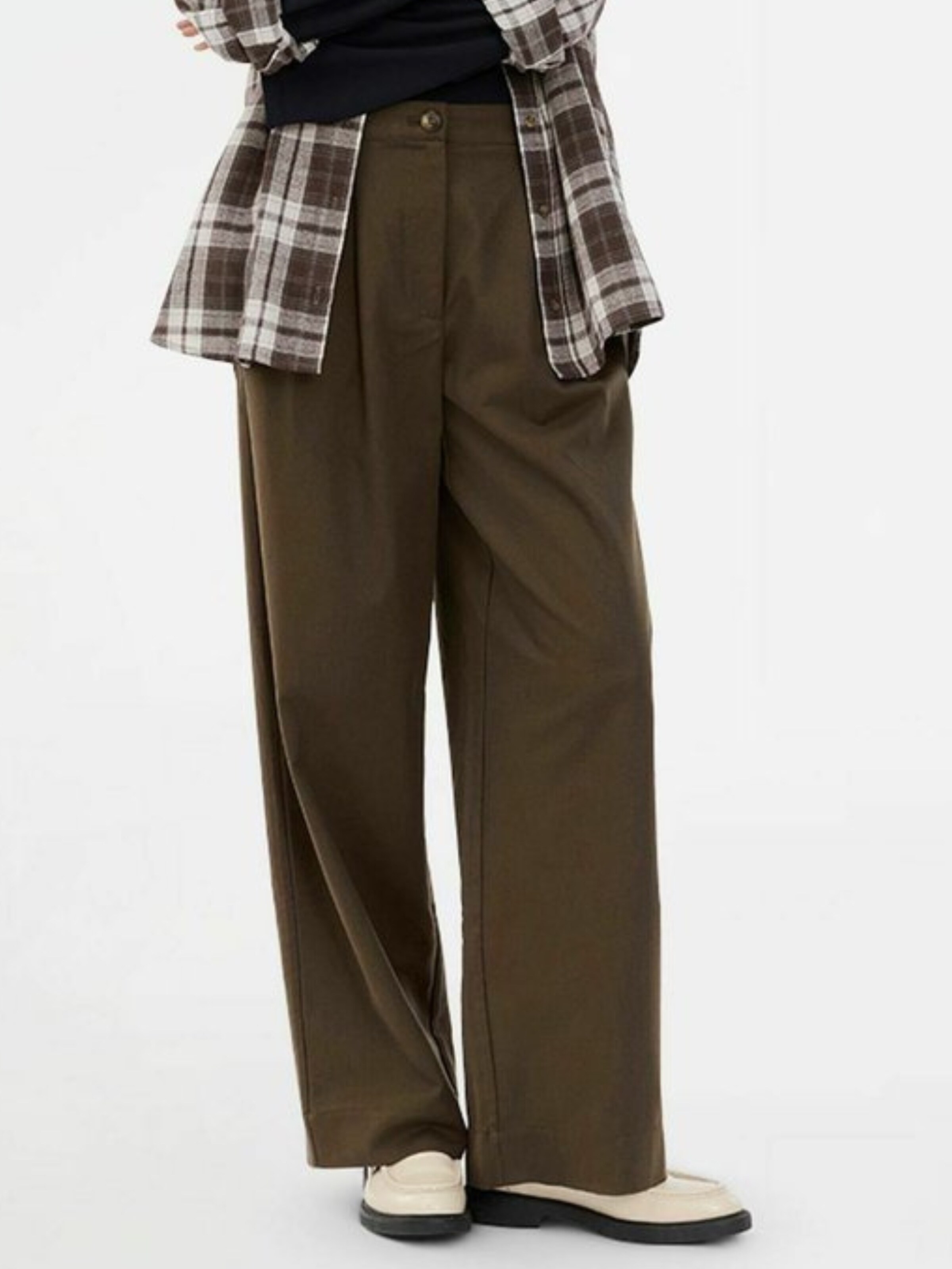 modström - Regular Calças ' Galemd ' em castanho