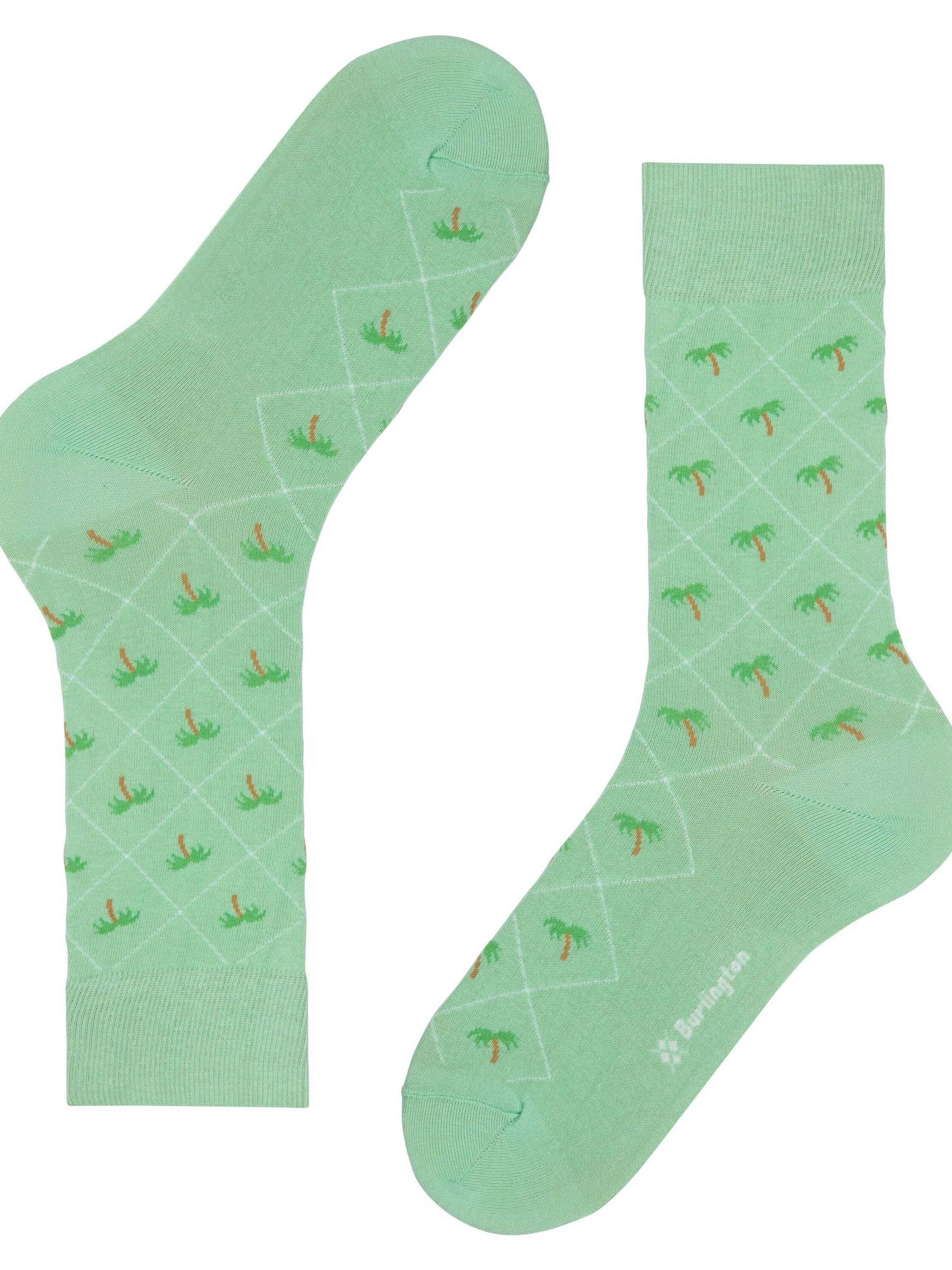 BURLINGTON Socken 'Palm Tree'‌‌ in Grün