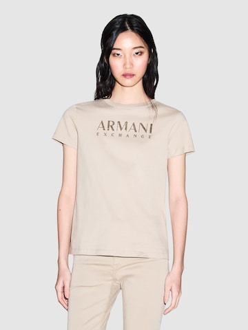 ARMANI EXCHANGE Shirt‌‌‌‌‌‌‌‌ in Beige: Vorderseite