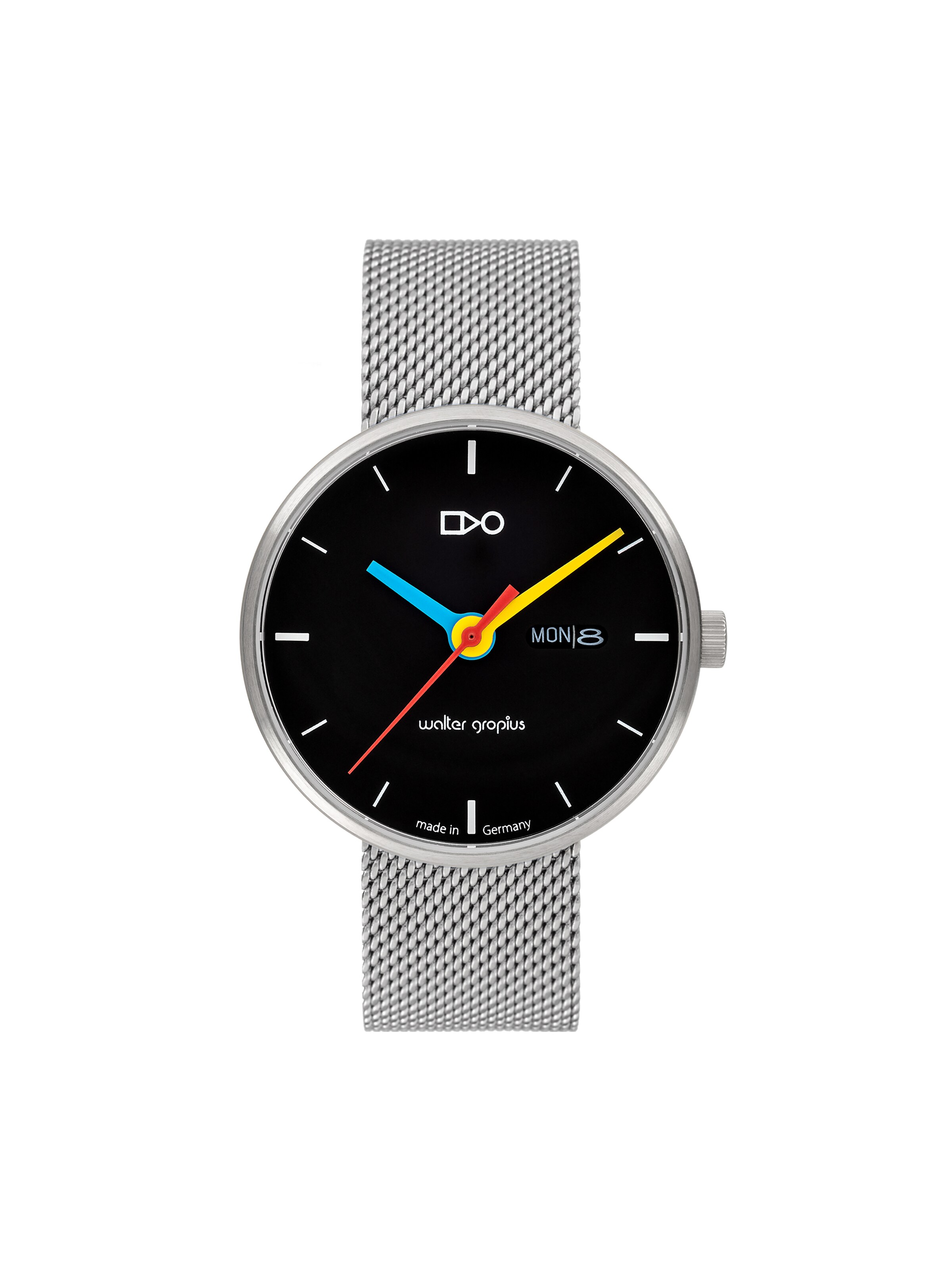 WALTER GROPIUS Analog Watch 'SIMPLEX' in Silver: front