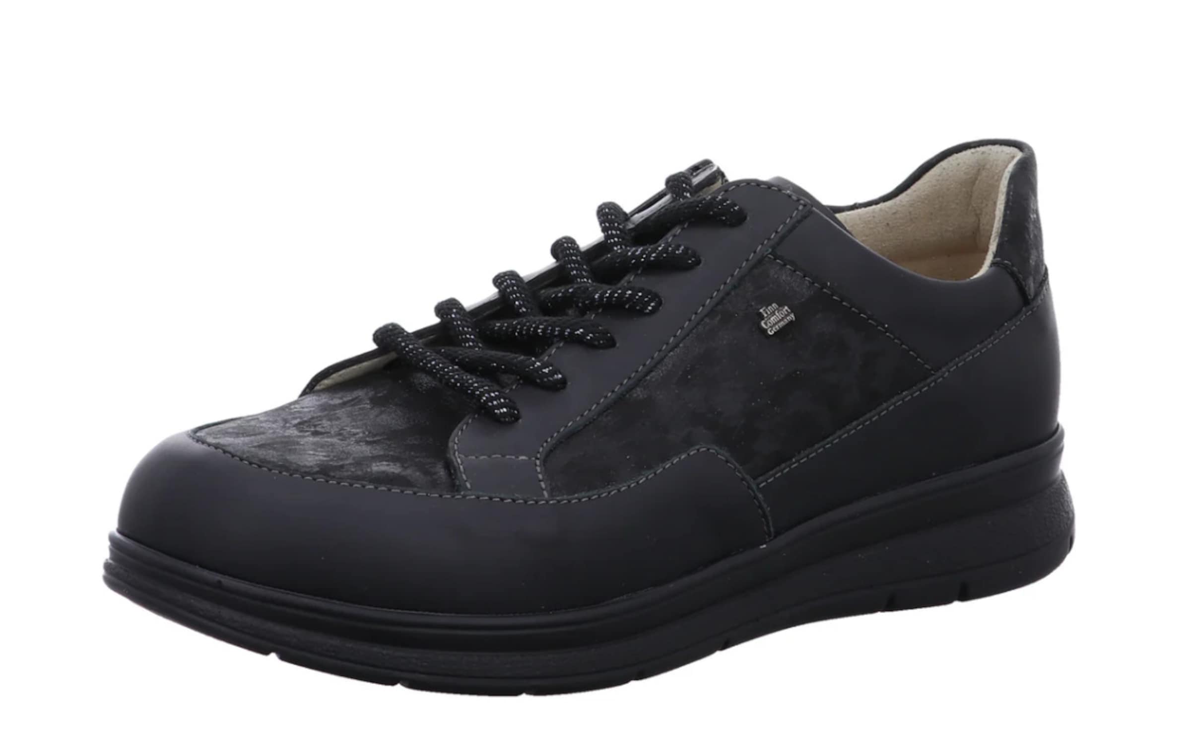 Finn Comfort Schnürschuh in Schwarz: Vorderseite