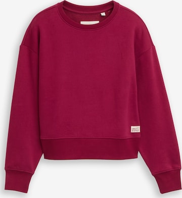 TOM TAILOR Sweatshirt in Red: front