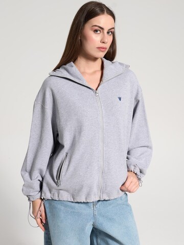 NOWIHT Sweatjacke 'Sabine'‌ in Grau