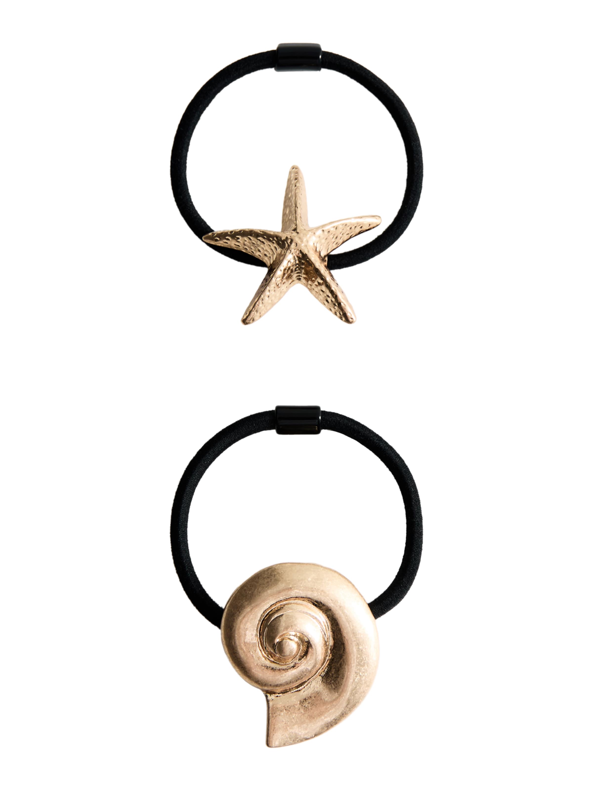 Accesorii pentru păr 'OCEAN' pe One Size MANGO pe auriu / negru, Vizualizare produs