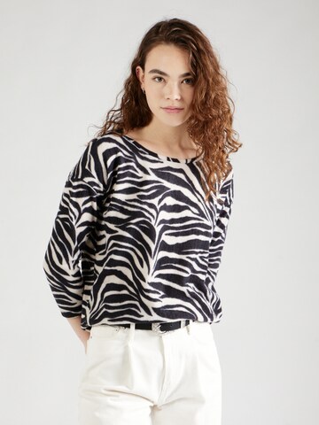 Hailys Shirt 'Mi44a' in Schwarz: Vorderseite