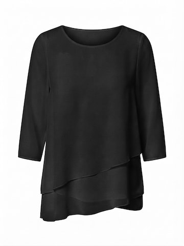 Seidel Moden Bluse in Schwarz: Vorderseite