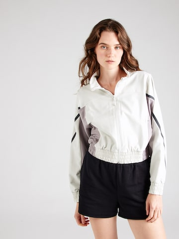 UNDER ARMOUR Sports jacket 'Unstoppable' in White: front