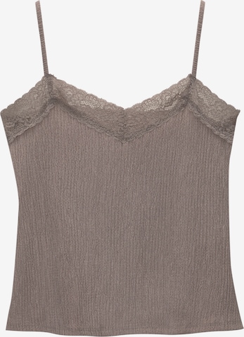 Pull&Bear Top in Braun: Vorderseite