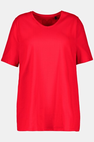 T-shirt Ulla Popken en rouge : devant