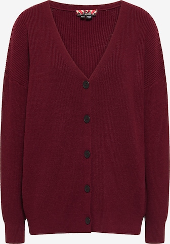 myMo ROCKS Knit Cardigan in Red: front