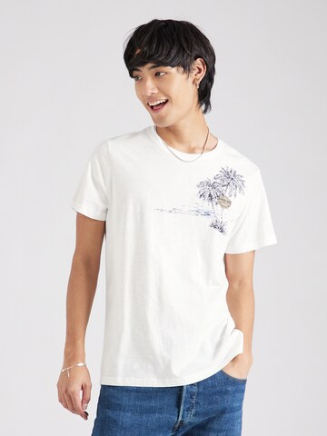 BLEND T-shirt i vit: framsida