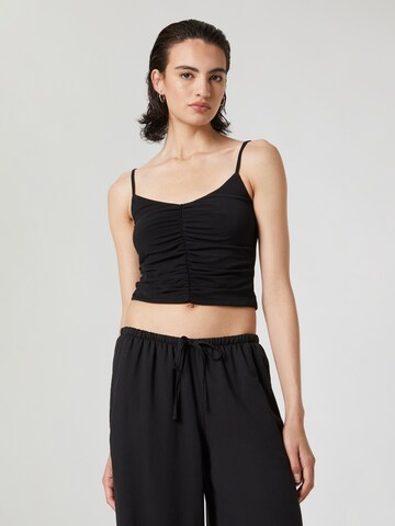 A LOT LESS Top 'Sofia' in Black: front