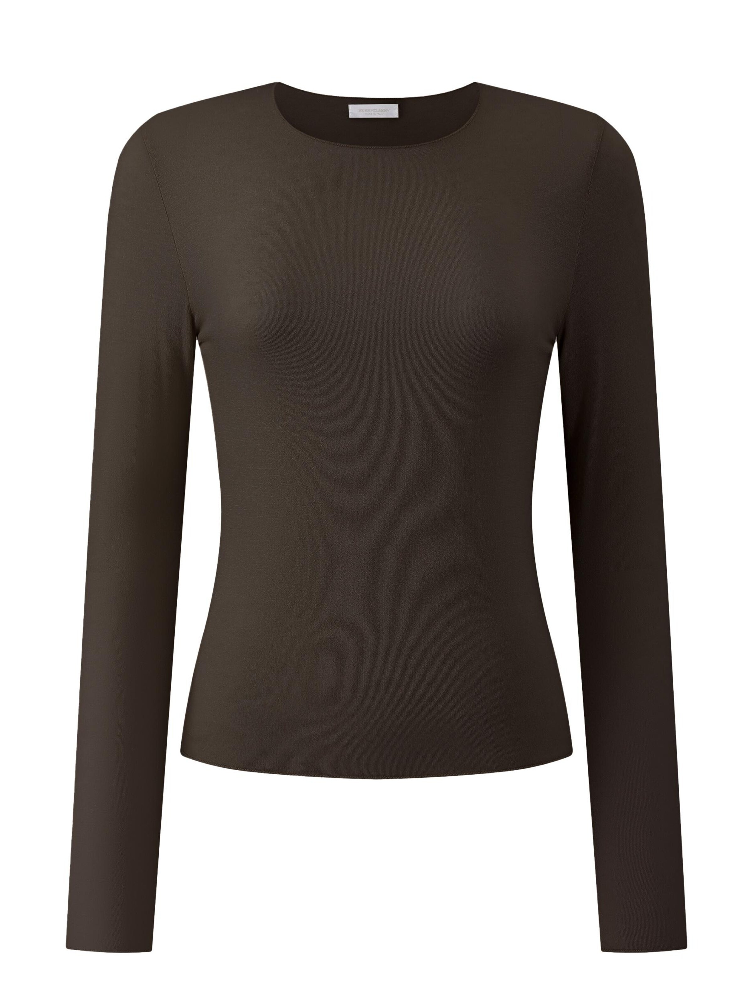 SASSYCLASSY Shirt in Brown: front