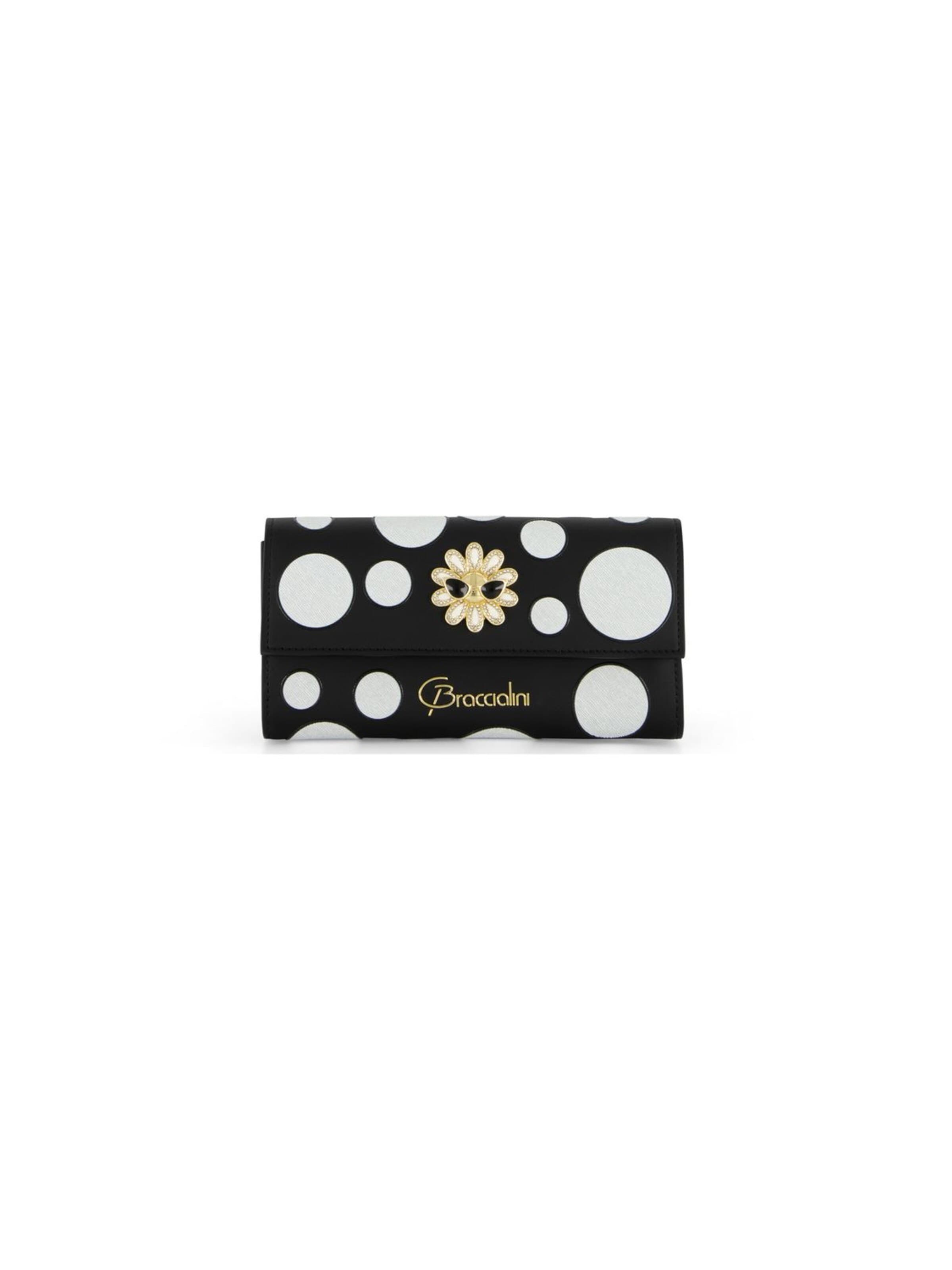 Braccialini Wallet 'Wallet Pois' in Black: front