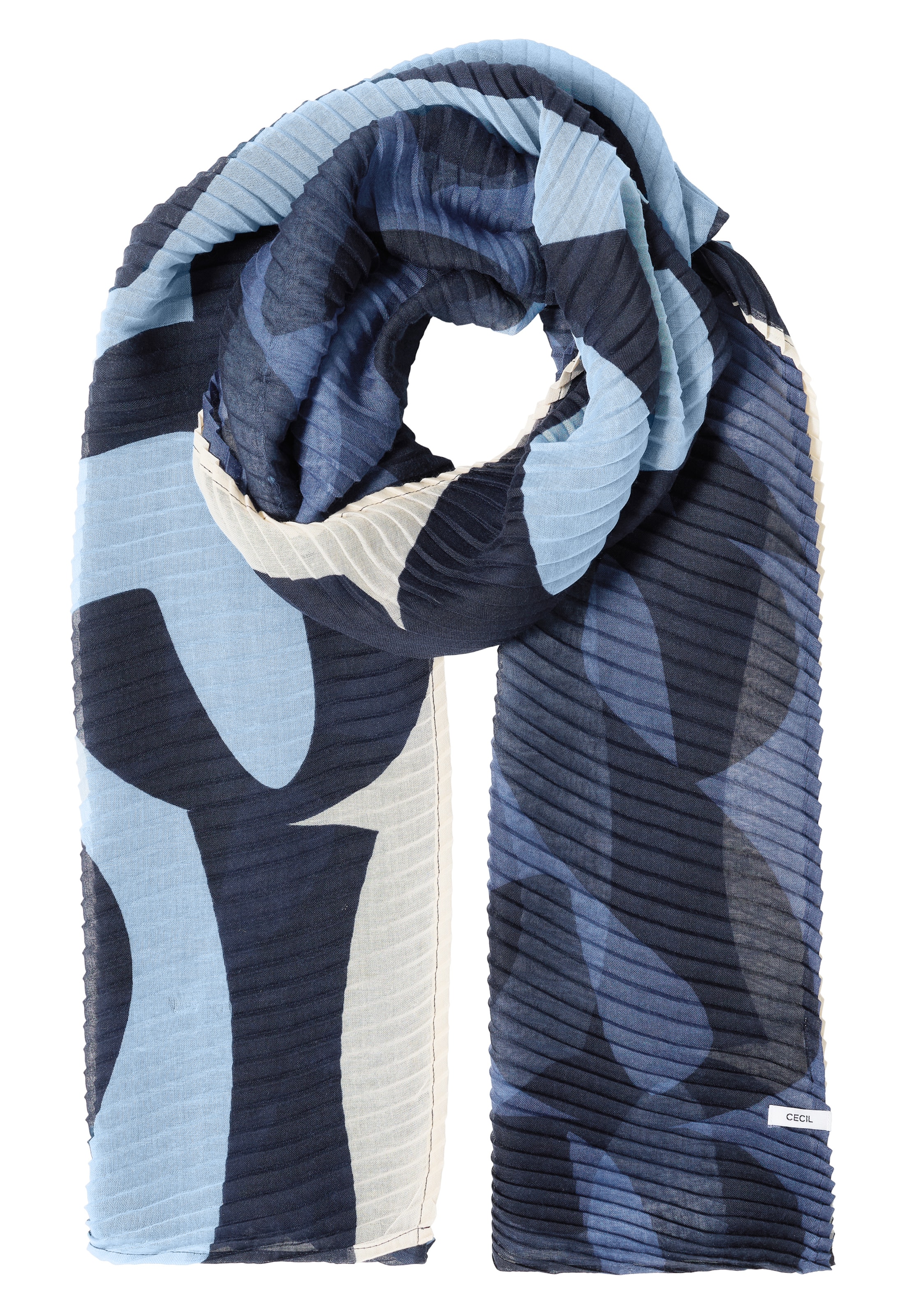 CECIL Scarf in Blue: front