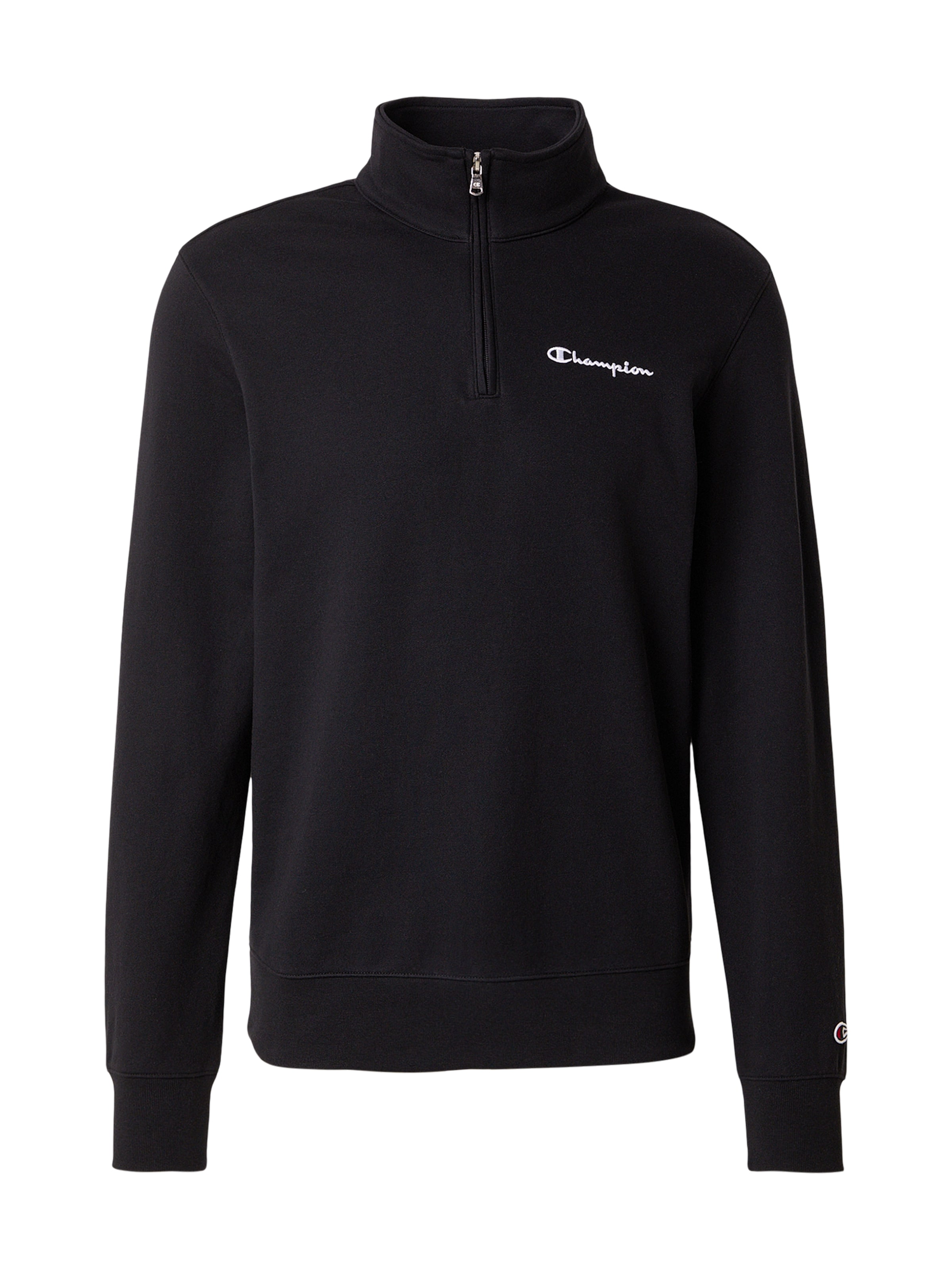 Bluză de molton de la Champion Authentic Athletic Apparel pe negru: față