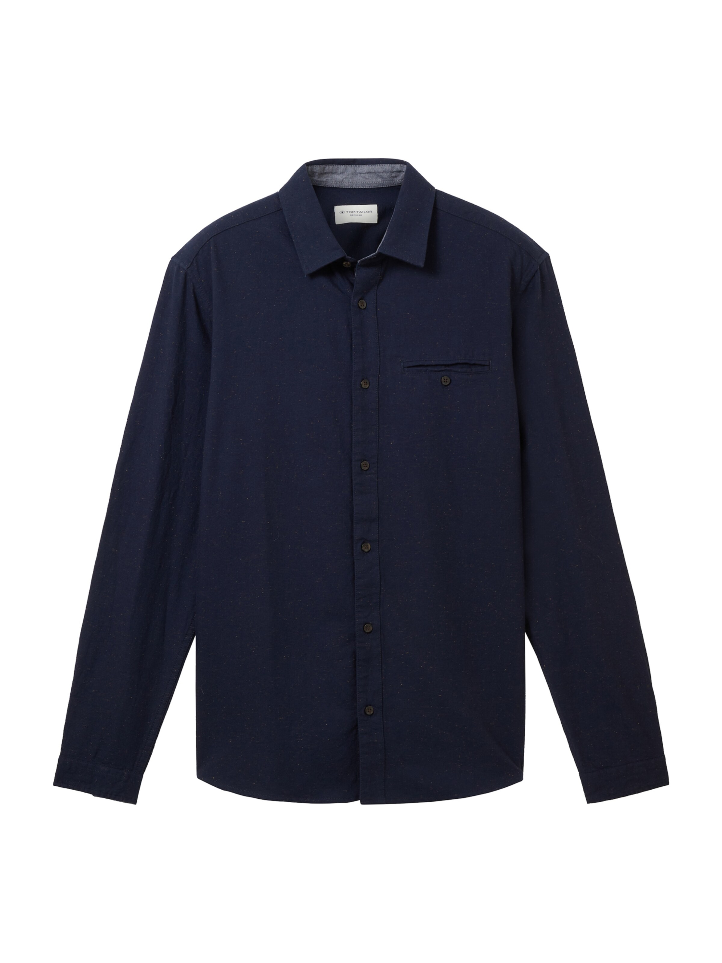 TOM TAILOR Regular fit Button Up Shirt in Blue: front