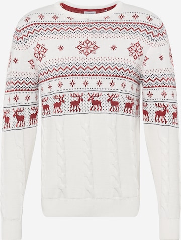 Lindbergh Pullover 'Xmas' i beige: forside