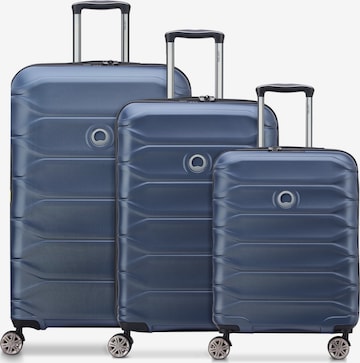 Ensemble de bagages 'Meteor 4' Delsey Paris en bleu : devant