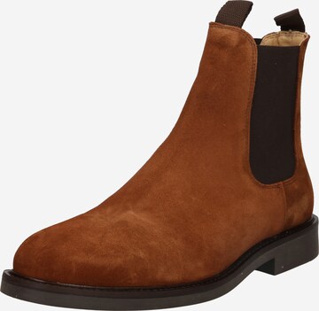 Garment Project Chelsea Boots in Brown: front