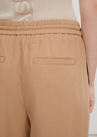 Wide Leg Pantalon comma casual identity en marron