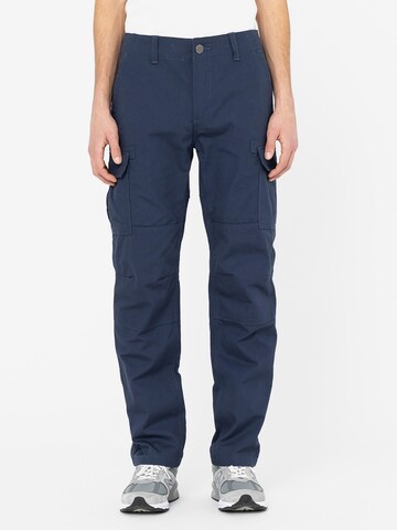 DICKIES Regular Cargobroek in Blauw: voorkant