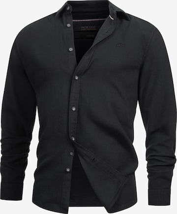 INDICODE JEANS Hemd in Schwarz: Vorderseite