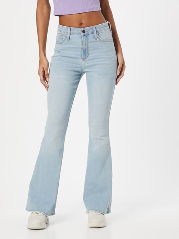 HOLLISTER Flared Jeans in Blauw: voorkant