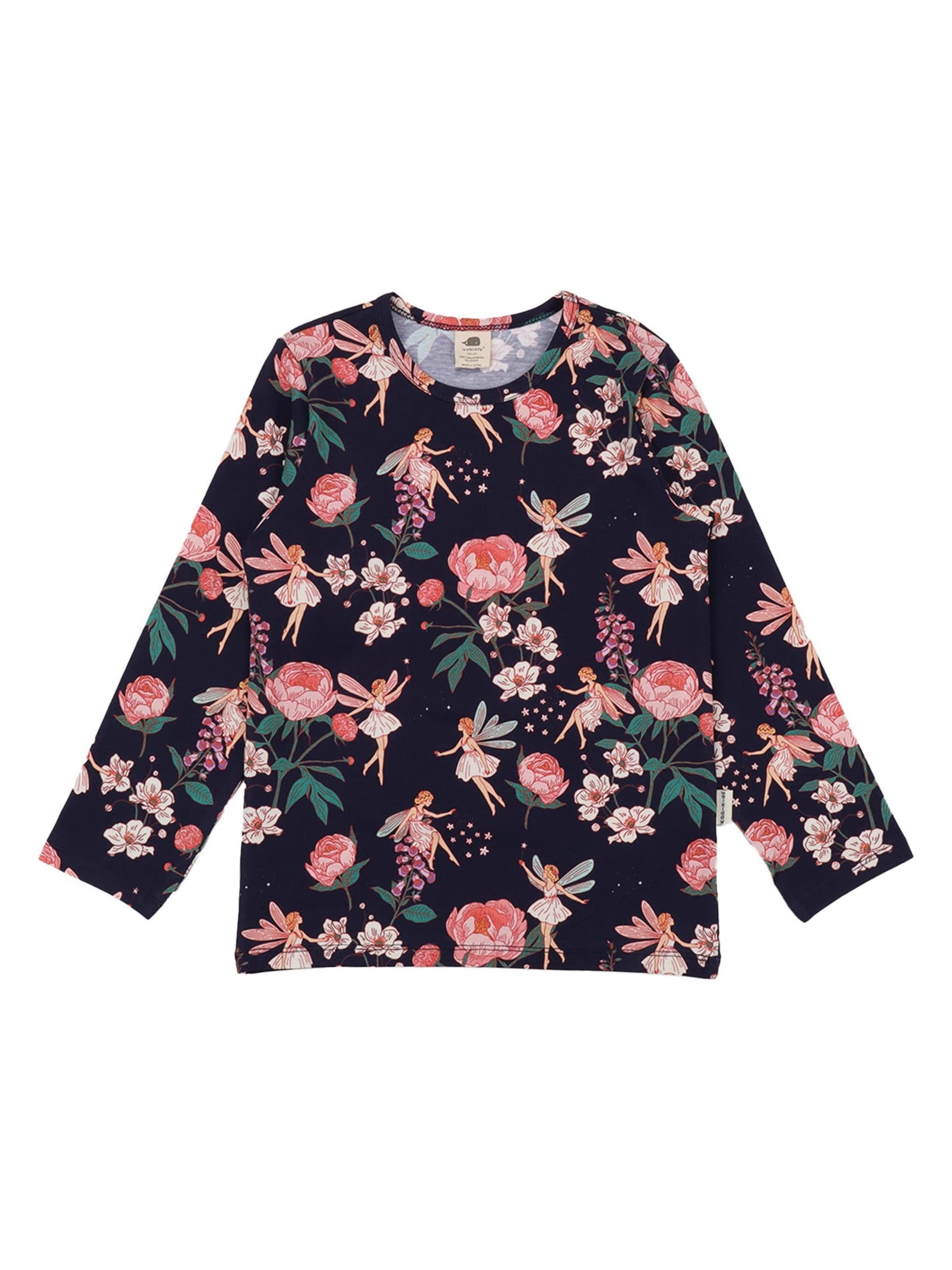 Walkiddy Shirt 'Walkiddy - Fairies and Flowers Shirt' in Blue: front