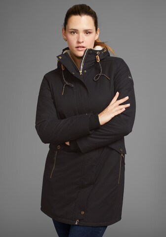 POLARINO Winterparka in Schwarz: Vorderseite