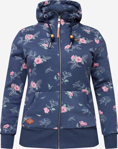 Ragwear Plus Sweat jacket 'NESKA' in Navy / Mixed colours, Item view