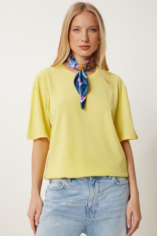 T-shirt oversize Happiness İstanbul en jaune