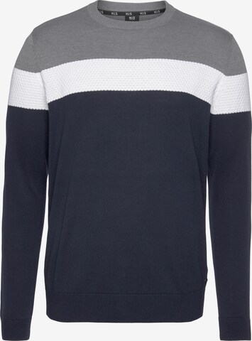 H.I.S Sweater in Blue: front