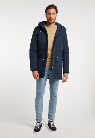 DreiMaster Maritim Winterparka in Blauw