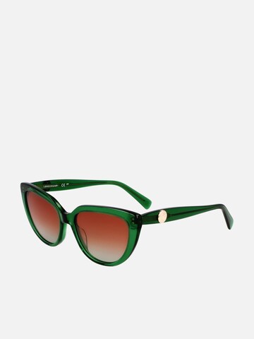 Longchamp - Gafas de sol en verde: frente