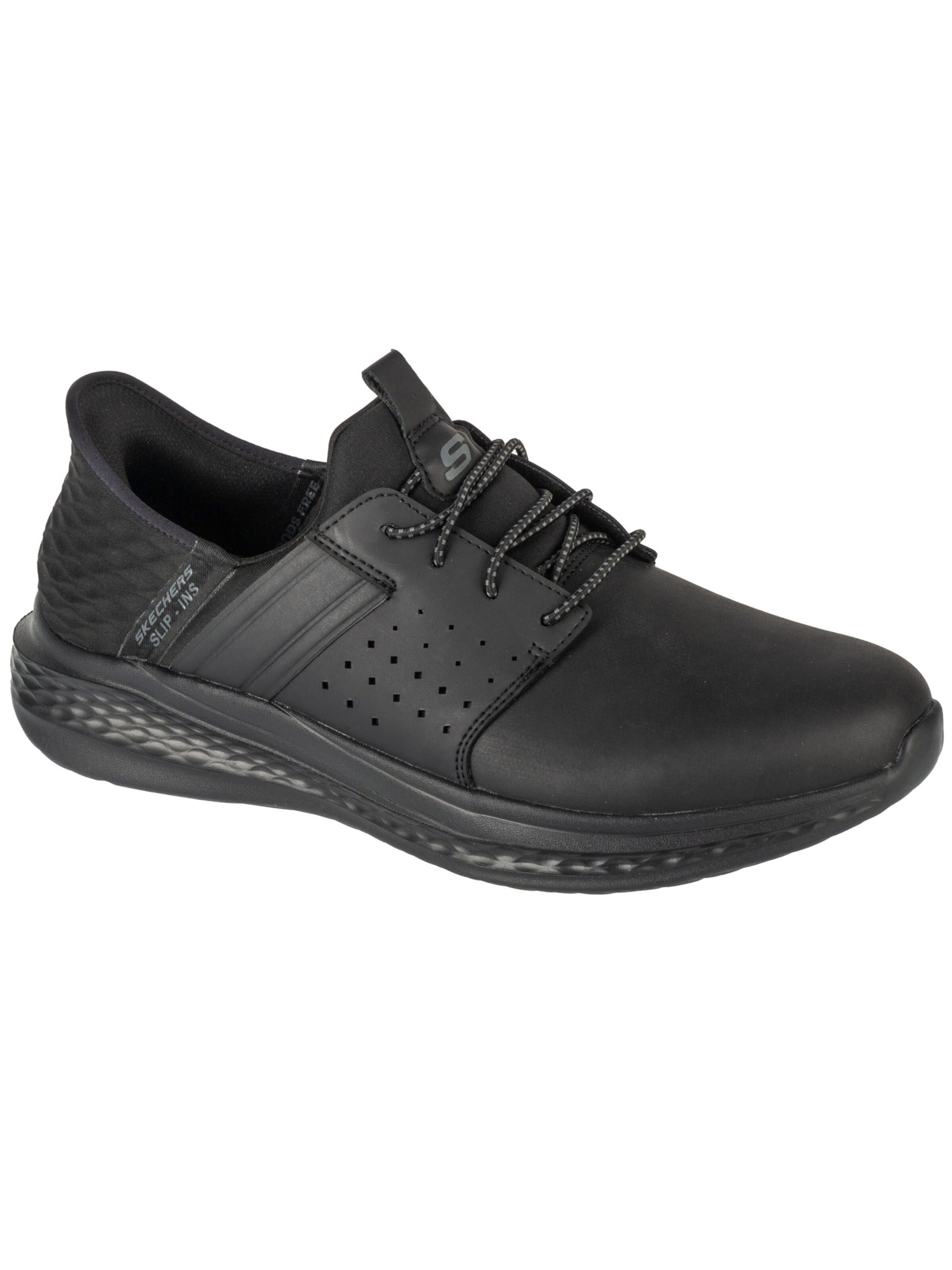 SKECHERS Sneakers laag 'Skechers Slip-Ins: Slade - Zachary' in Zwart: voorkant