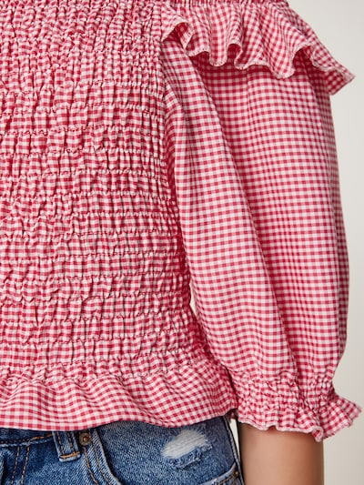 Happiness İstanbul Blus i rosa / vit, Produktvy