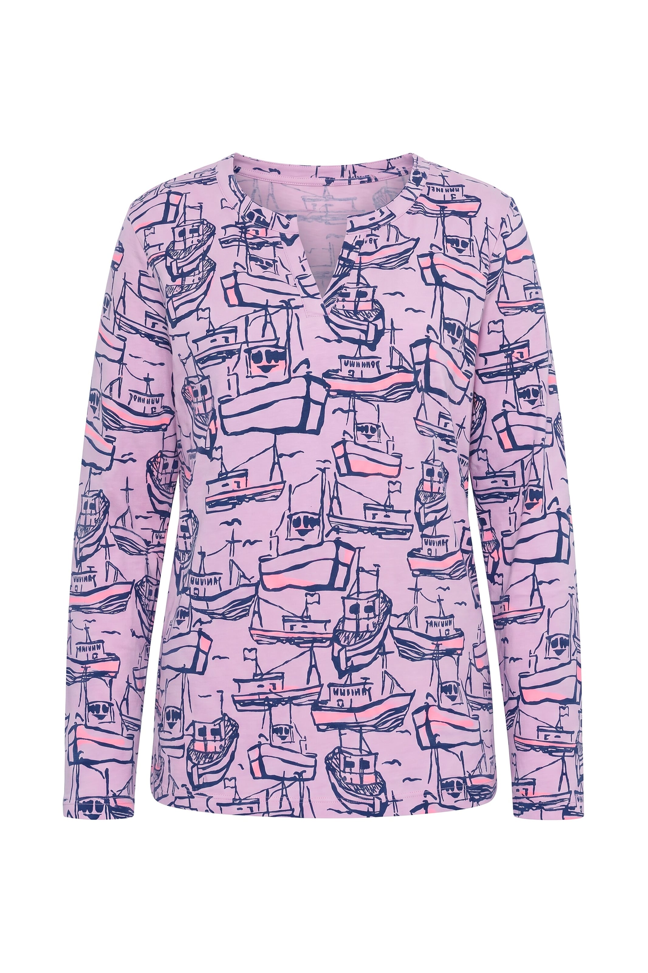 LAURASØN Shirt in Lila: Vorderseite