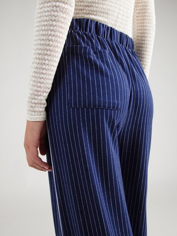 PIECES Loose fit Trousers 'MYLA' in Blue