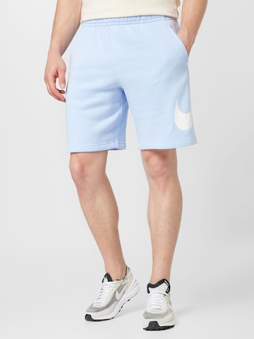 Nike Sportswear Regular Shorts 'Club' in Blau: predná strana