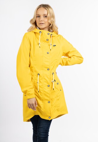 Manteau fonctionnel Schmuddelwedda en jaune : devant