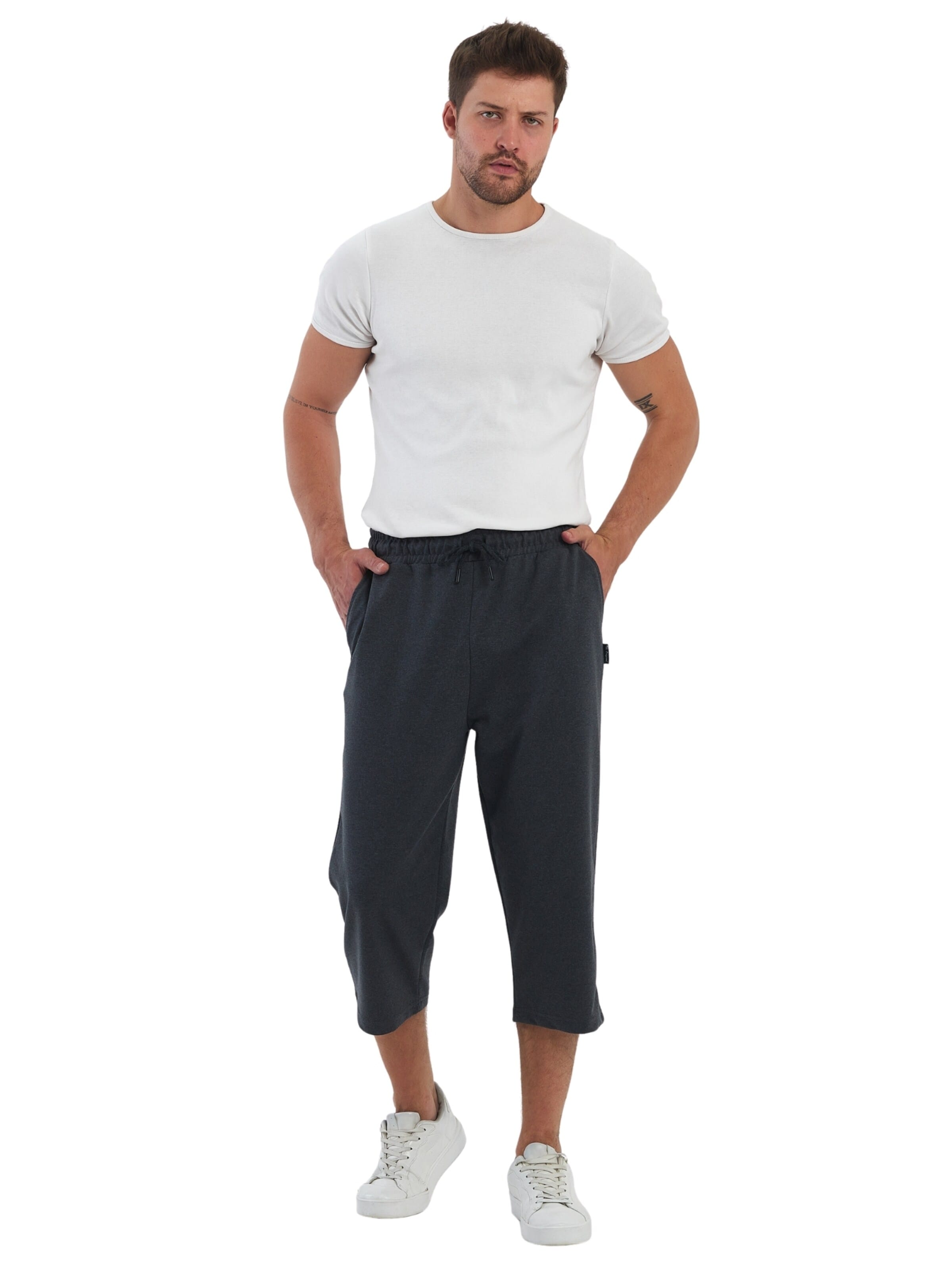 comeor Regular Workout Pants in Grey: front