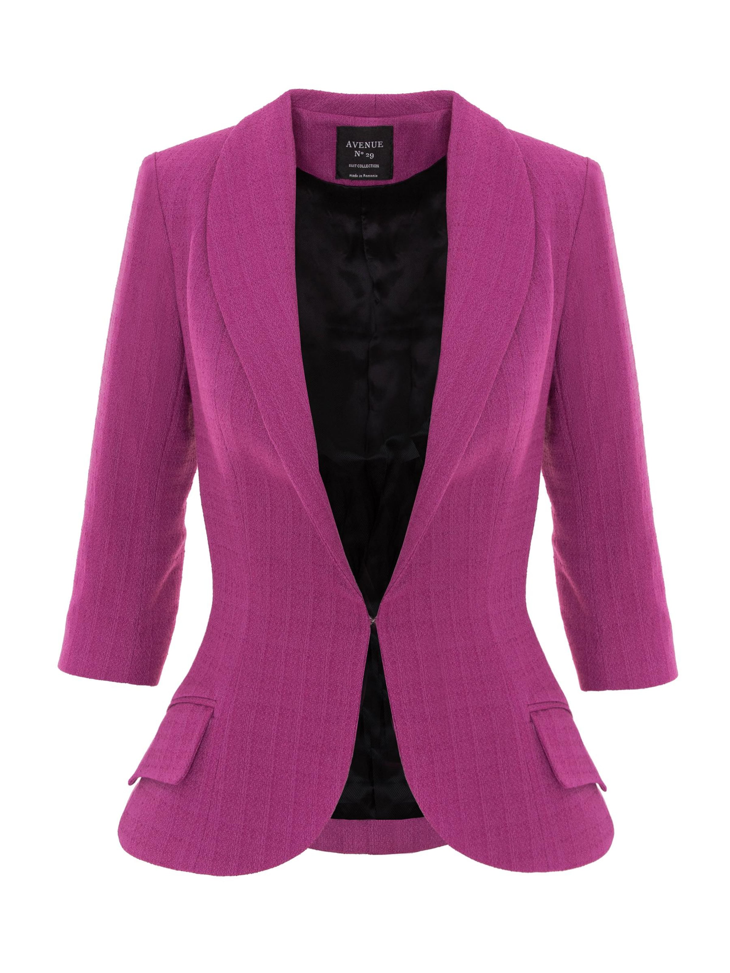Blazer 'Structured Boucle Blazer' di AVENUE N°29 in rosa: frontale