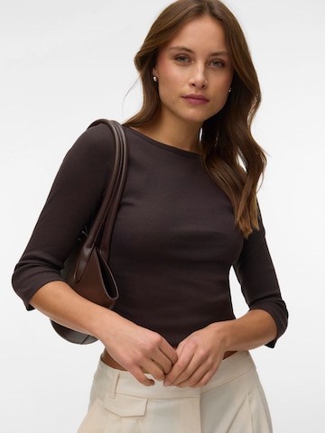 VERO MODA Shirt 'AWTHEA' in Brown: front