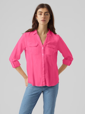 VERO MODA - Blusa 'LINA' en rosa: frente